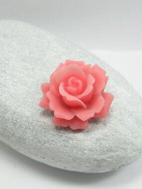 Vintage Lucite Rose Brooch